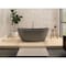 Castello Usa Manhattan 59" Solid Surface Freestanding Bathtub in Gray CB-GM-8016s-G - alternate 3